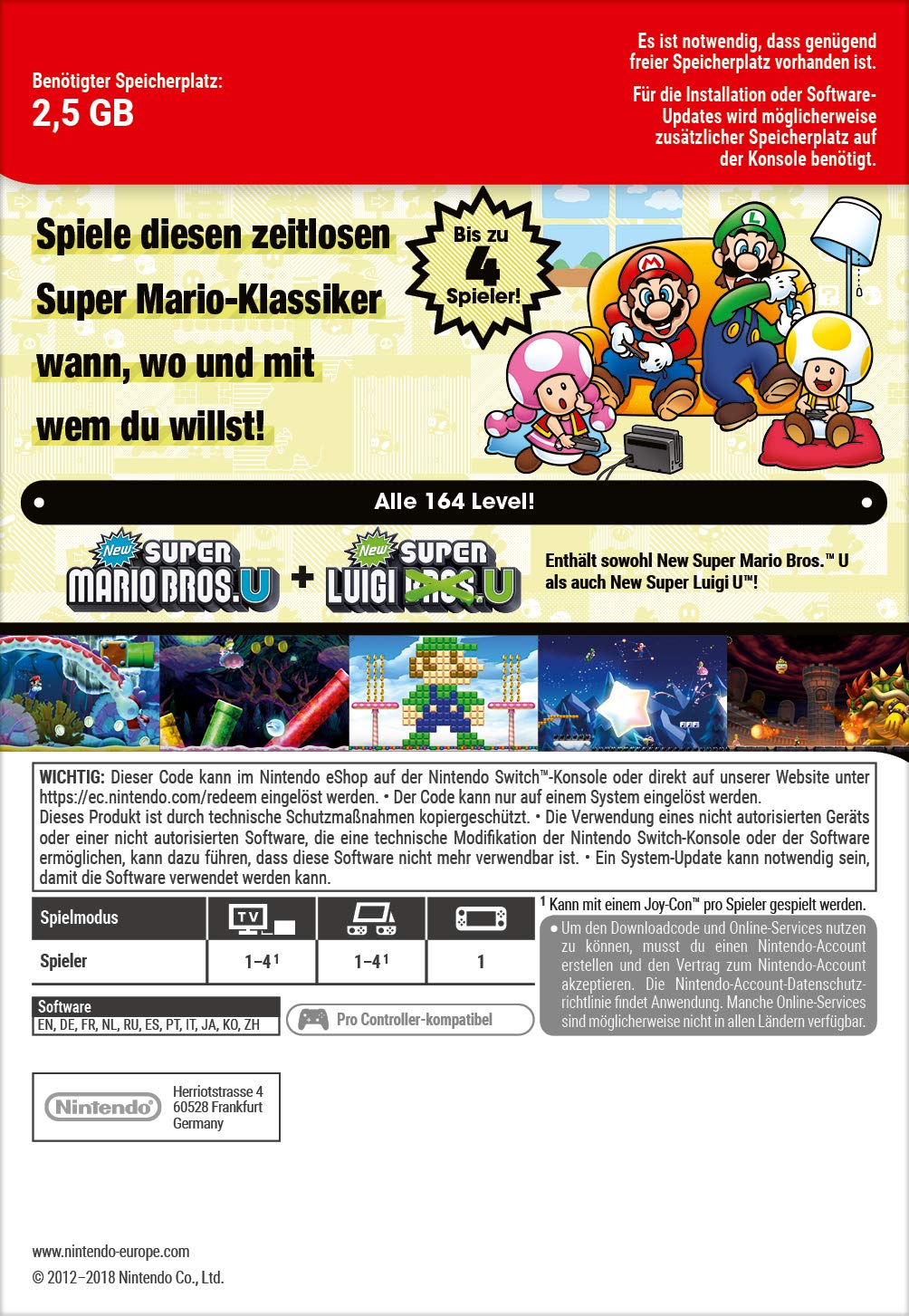 Nintendo New Super Mario Bros. U Deluxe - [Nintendo Switch]