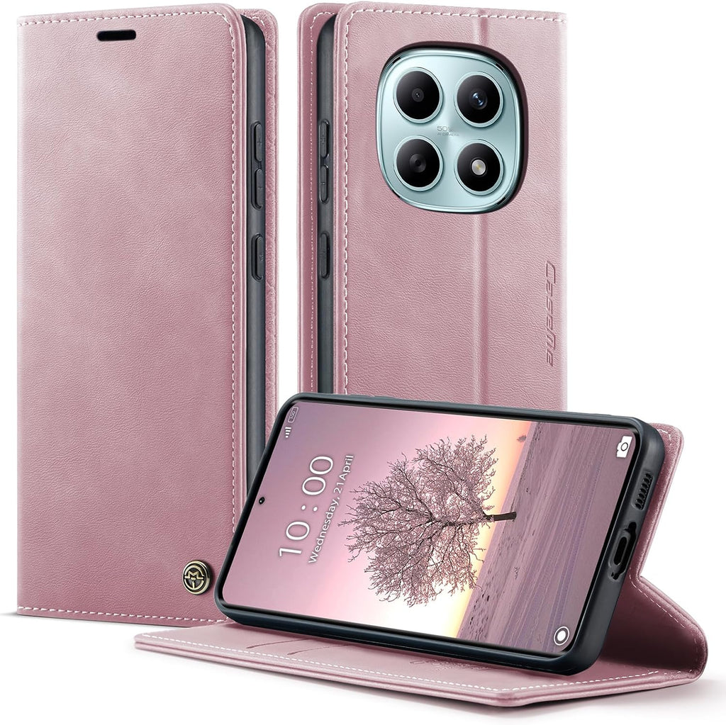 Handyhülle für Honor Magic 6 Pro hülle Premium PU klapphülle RFID Lederhülle Faltbare Schutzhülle Kartenfach Standfunktion Handytasche hülle Honor Magic 6 Pro 5G - Schwarz