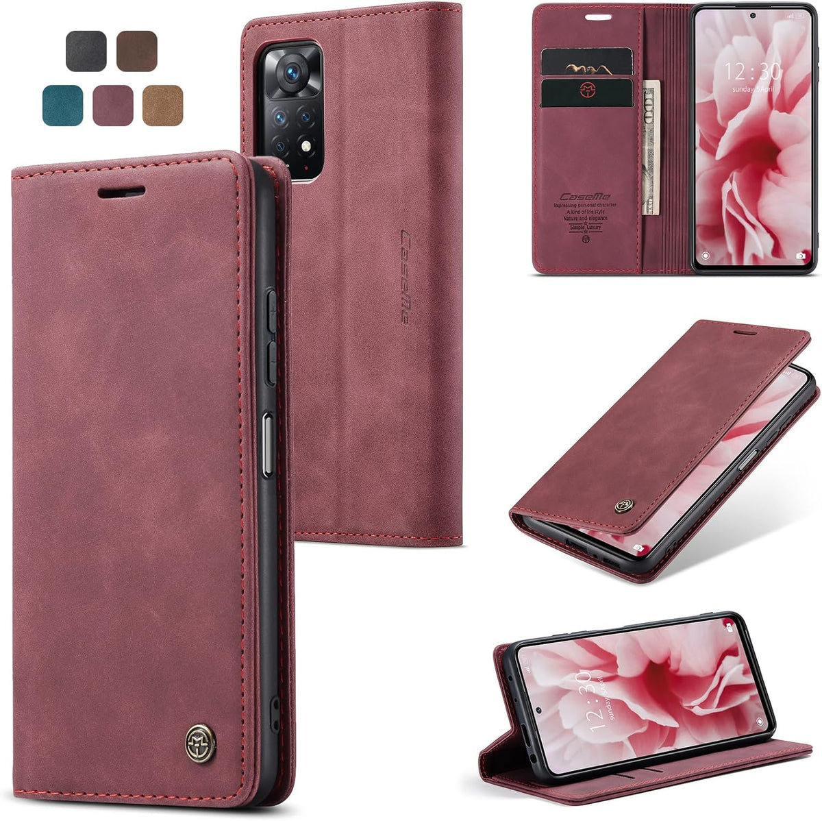 Handyhülle für Honor Magic 6 Pro hülle Premium PU klapphülle RFID Lederhülle Faltbare Schutzhülle Kartenfach Standfunktion Handytasche hülle Honor Magic 6 Pro 5G - Schwarz
