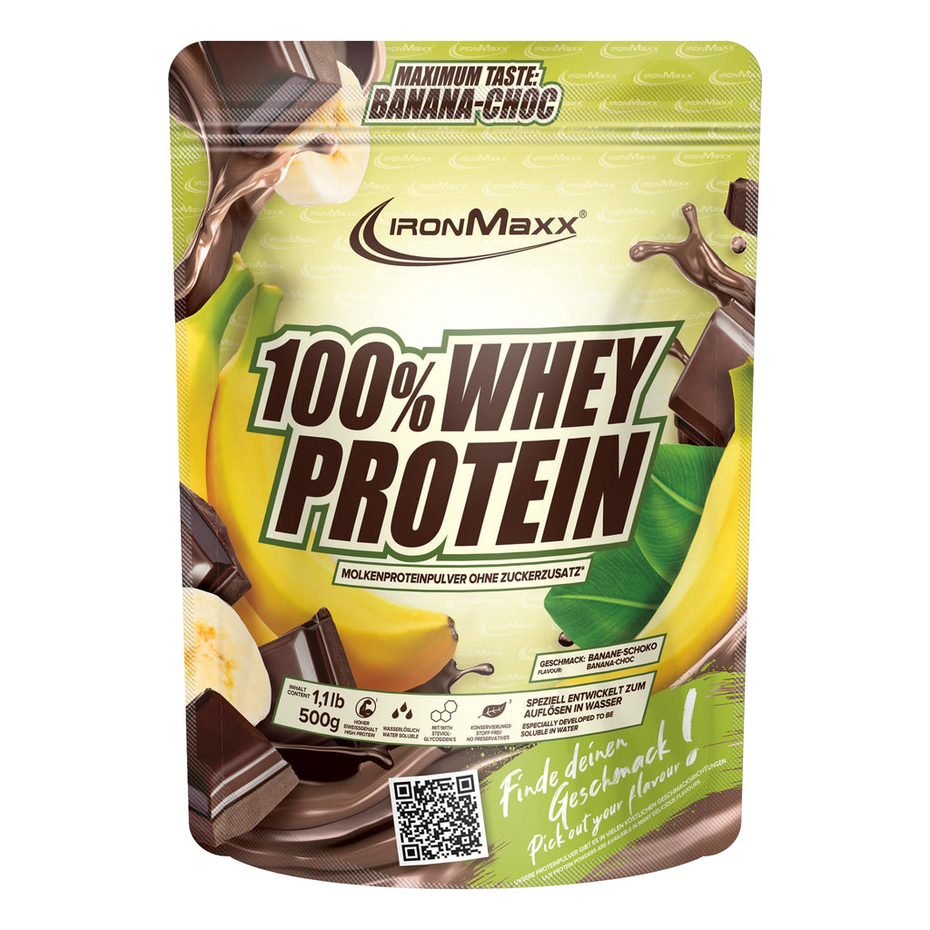 IronMaxx 100% Whey Protein Pulver - French Vanilla 500g Beutel | zuckerreduziertes, wasserlösliches Eiweißpulver aus Molkenprotein | viele verschiedene Geschmacksrichtungen