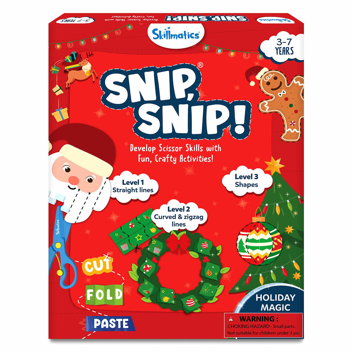 Skillmatics Snip Snip Halloween Craft, Scissor Skills, Felt Kits for Kids