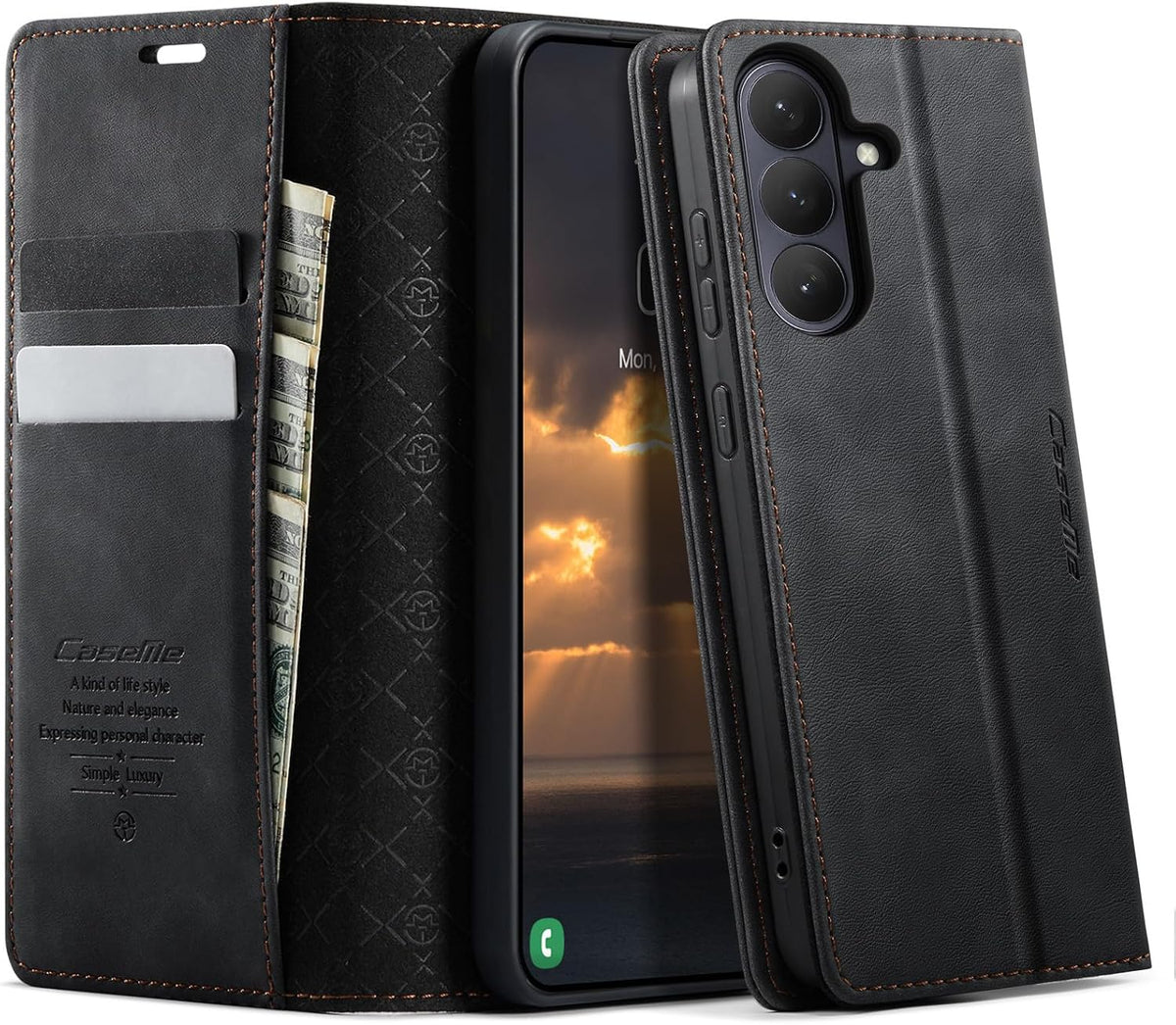 KZB für Xiaomi Redmi Note 15 Hülle, Magnet Leder Klapphülle Stoßfest