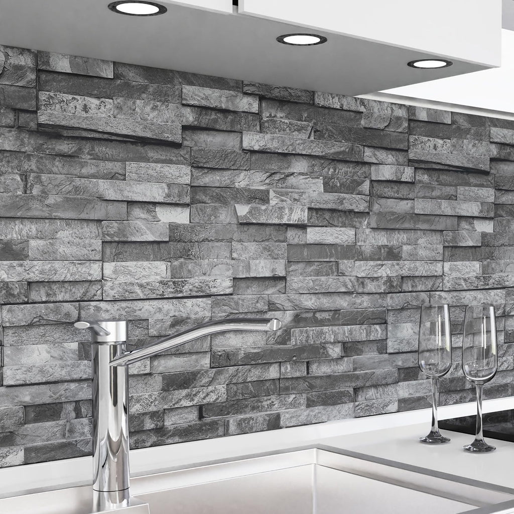 danario Küchenrückwand selbstklebend - Spritzschutz Folie Küche - Matt