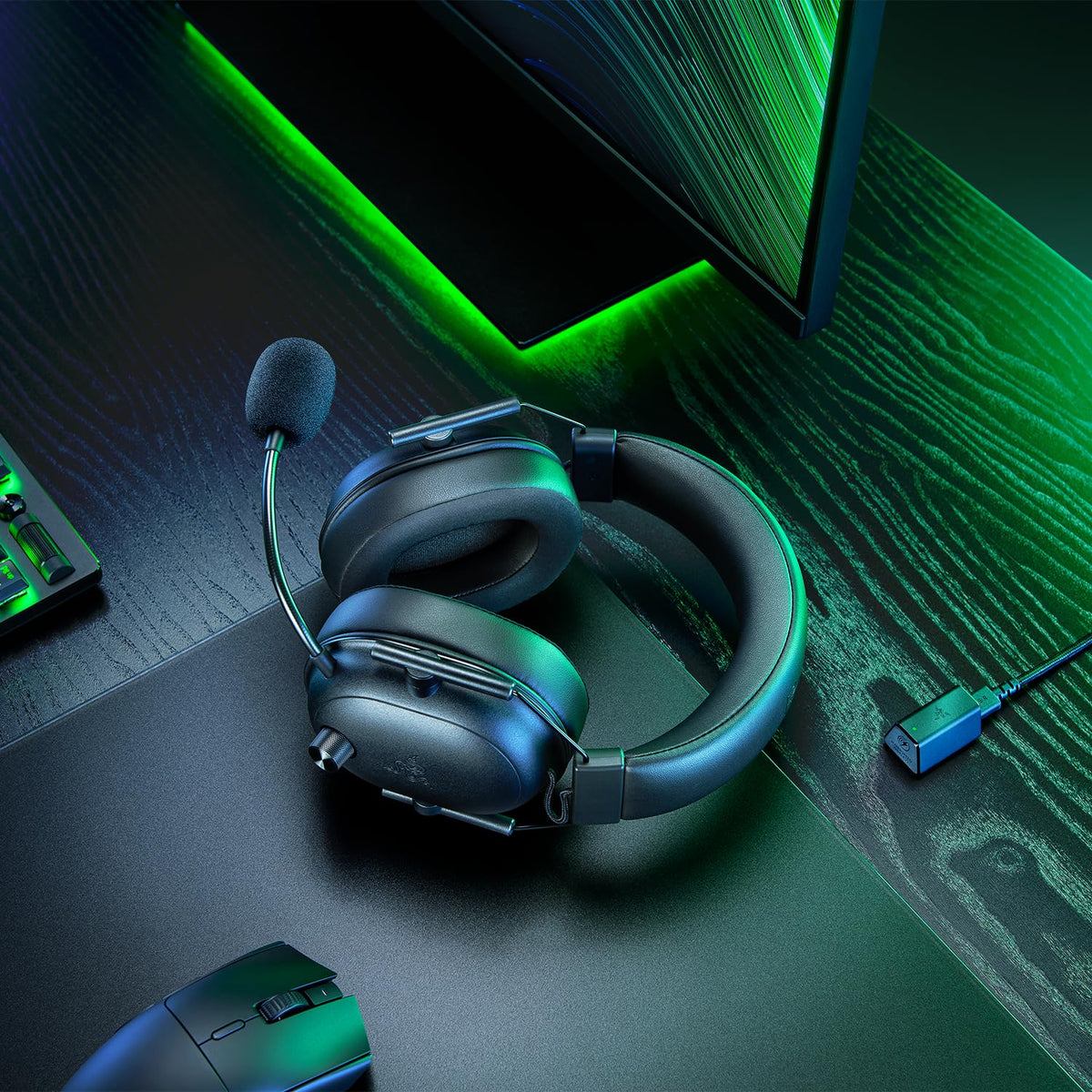 Razer BlackShark V2 X - Multi-Plattform kabelgebundenes Esports-Headset (Triforce 50mm Treiber, Erweiterte Passive Geräuschunterdrückung, 7.1 Surround Sound, Hyperclear Cardioid Mic) Grün