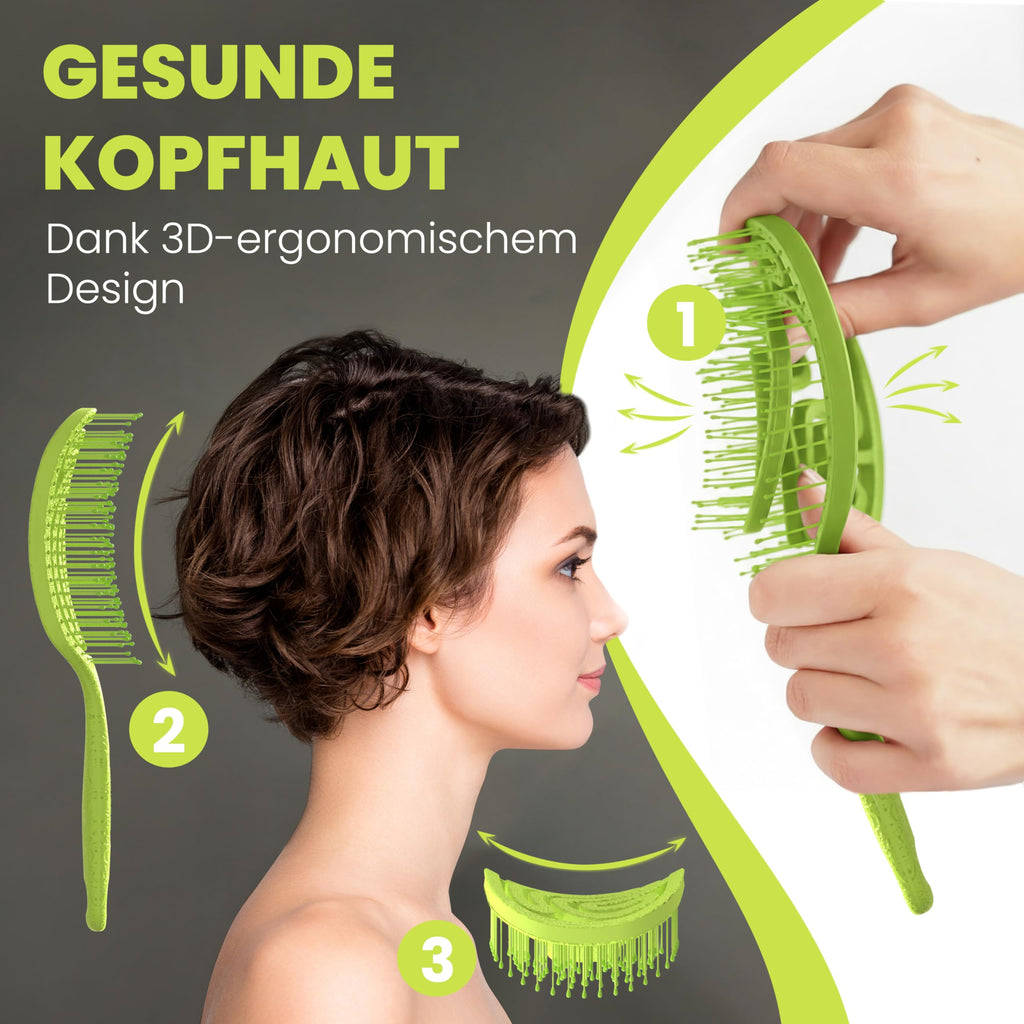 Walcora Haarbürste ohne Ziepen – NEUHEIT 2026 – Entwirrbürste & Detangler Bürste für Damen