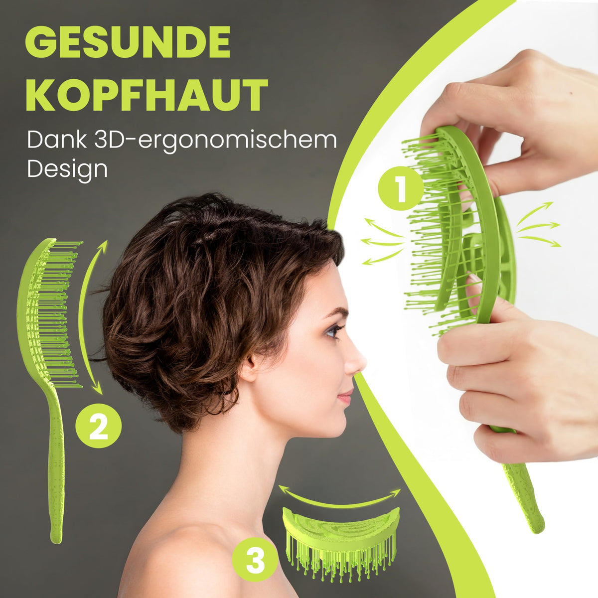 Walcora Haarbürste ohne Ziepen – NEUHEIT 2026 – Entwirrbürste & Detangler Bürste für Damen
