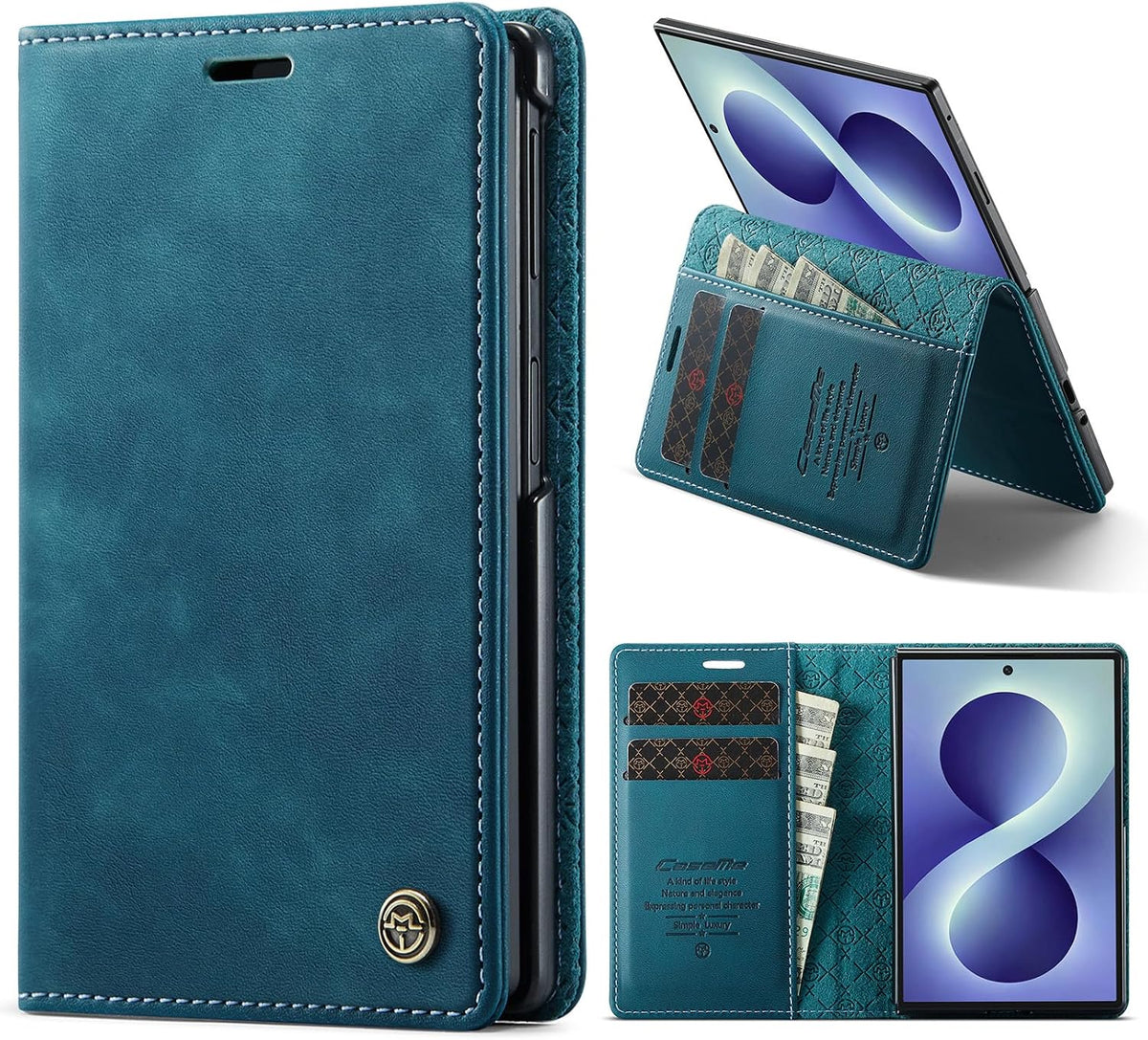 KZB für Xiaomi Redmi Note 15 Hülle, Magnet Leder Klapphülle Stoßfest