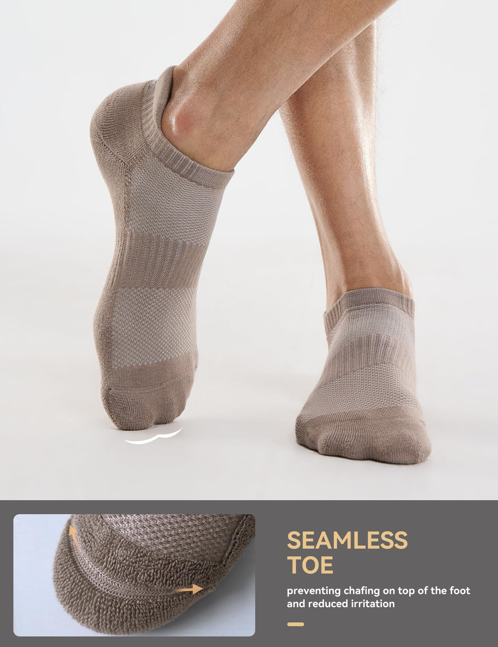 CS CELERSPORT 6 Paar kurze Sportsocken für Damen und Herren, Sneaker-Socken für Laufen und Sport mit Fersenlasche