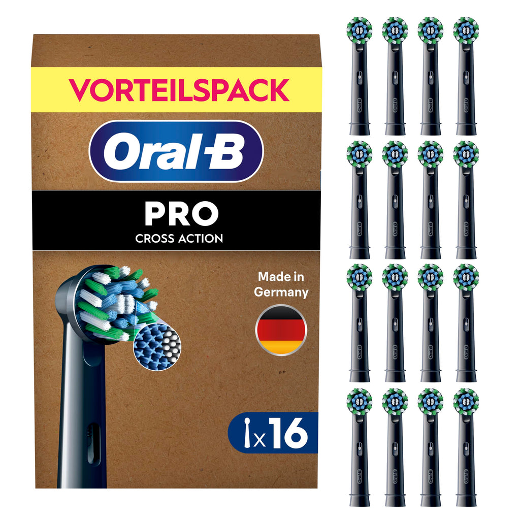 Oral-B Aufsteckbürsten PRO CrossAction, Weiß, 10 Stück