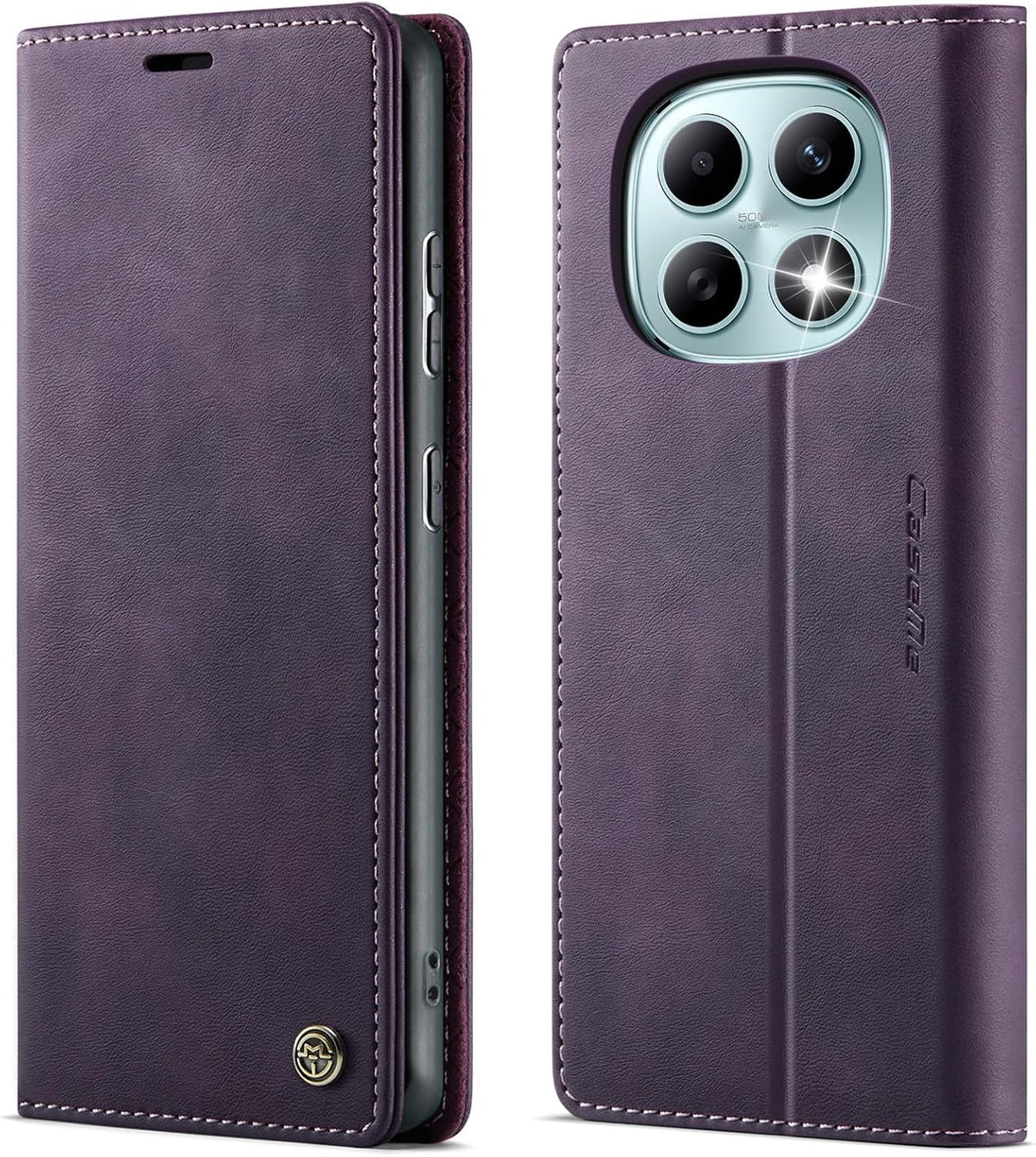 Handyhülle für Honor Magic 6 Pro hülle Premium PU klapphülle RFID Lederhülle Faltbare Schutzhülle Kartenfach Standfunktion Handytasche hülle Honor Magic 6 Pro 5G - Schwarz