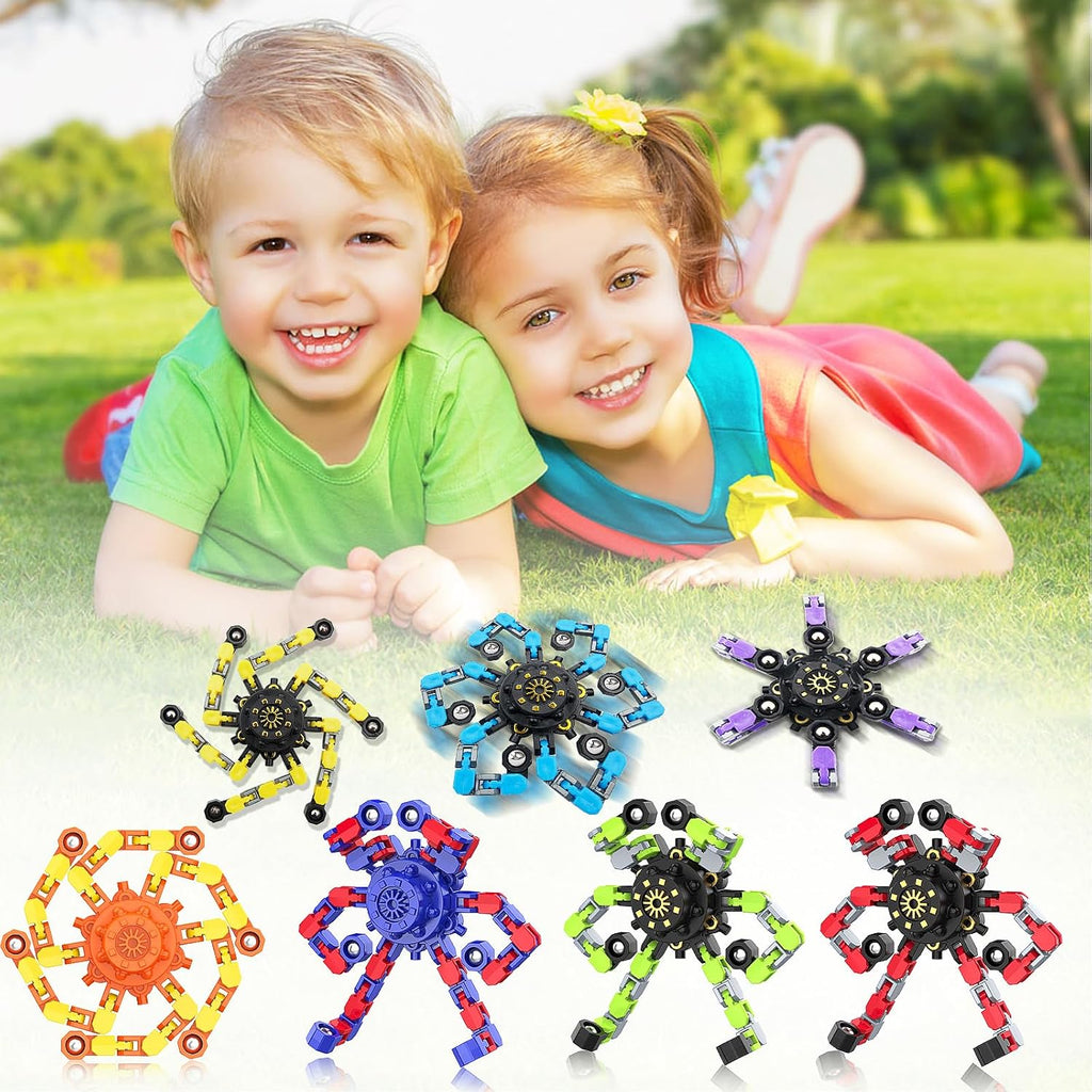 Transformable Fidget Spinners,30PCS Funny Sensory Fidget Toys for Kids