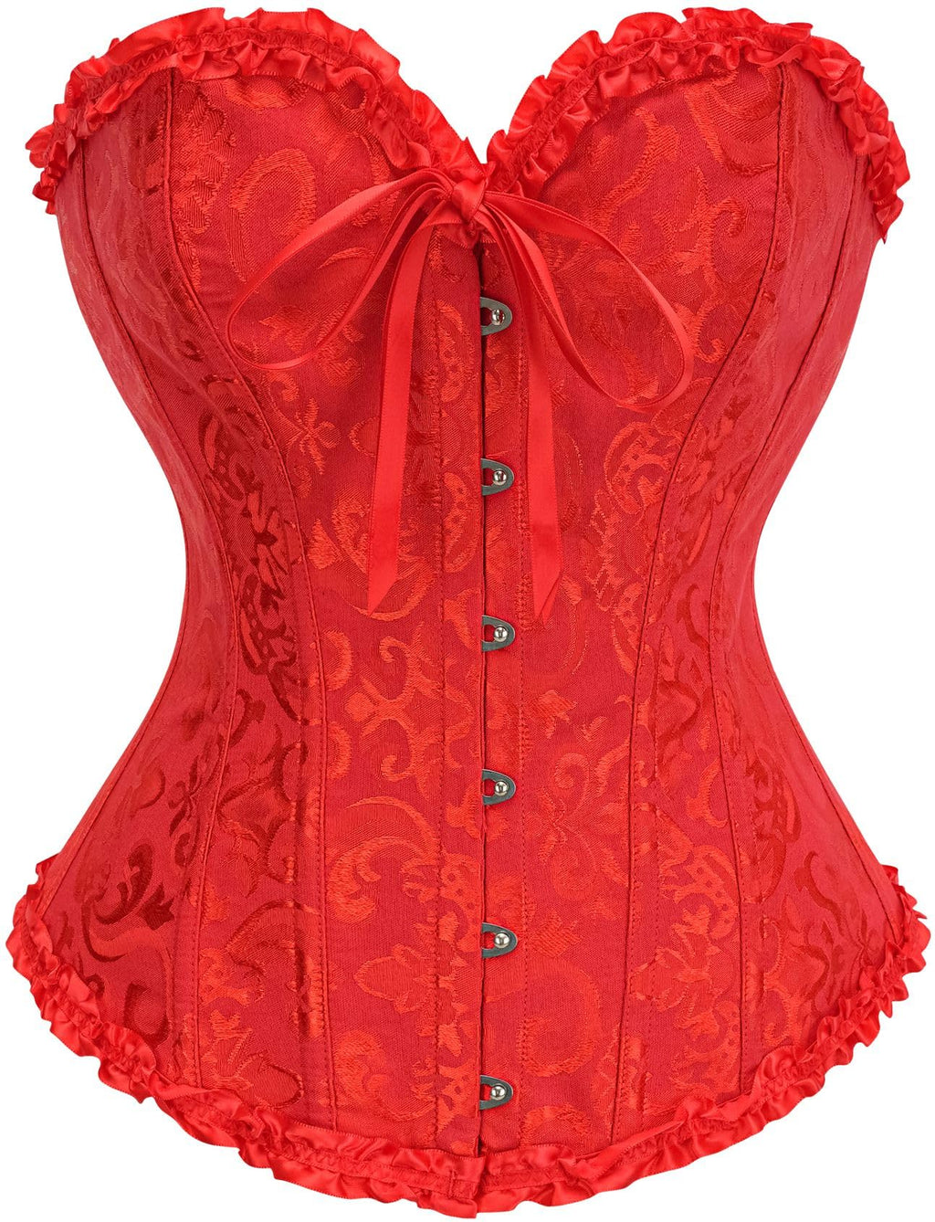 Bustier Corset Top for Women | Overbust Lace Up Waist Cincher Shapewear Lingerie
