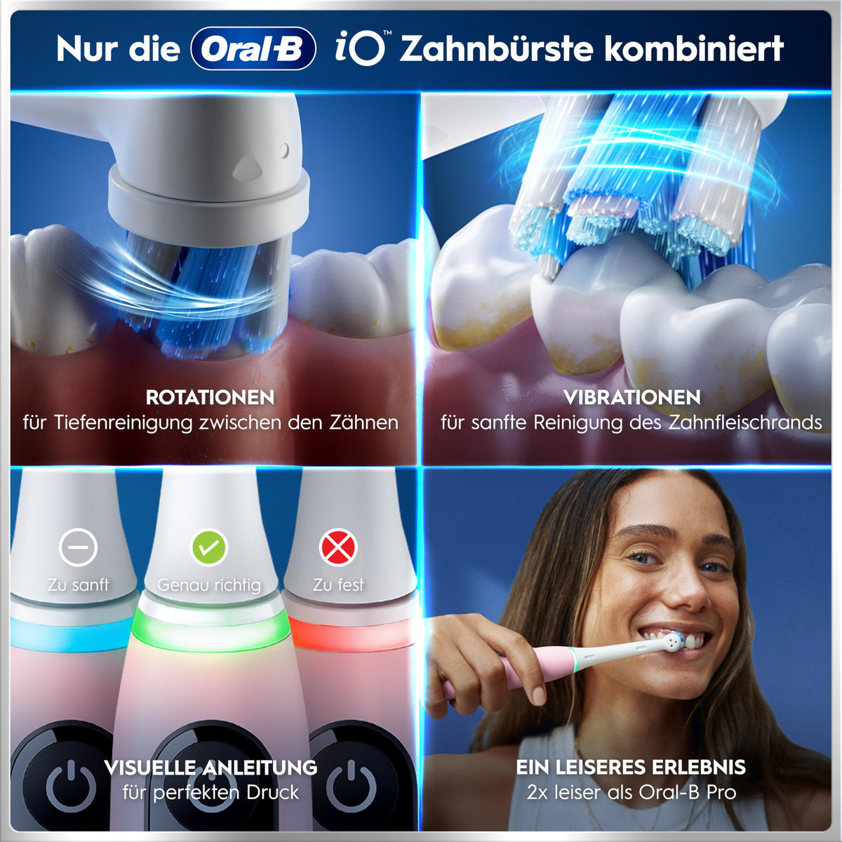 Oral-B iO Series 6 Elektrische Zahnbürste, Weiß