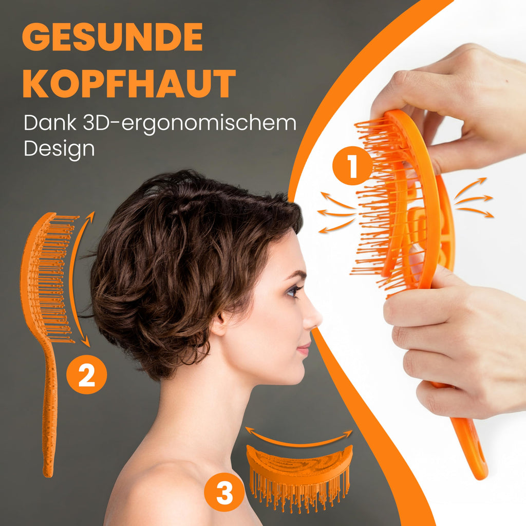 Walcora Haarbürste ohne Ziepen – NEUHEIT 2026 – Entwirrbürste & Detangler Bürste für Damen