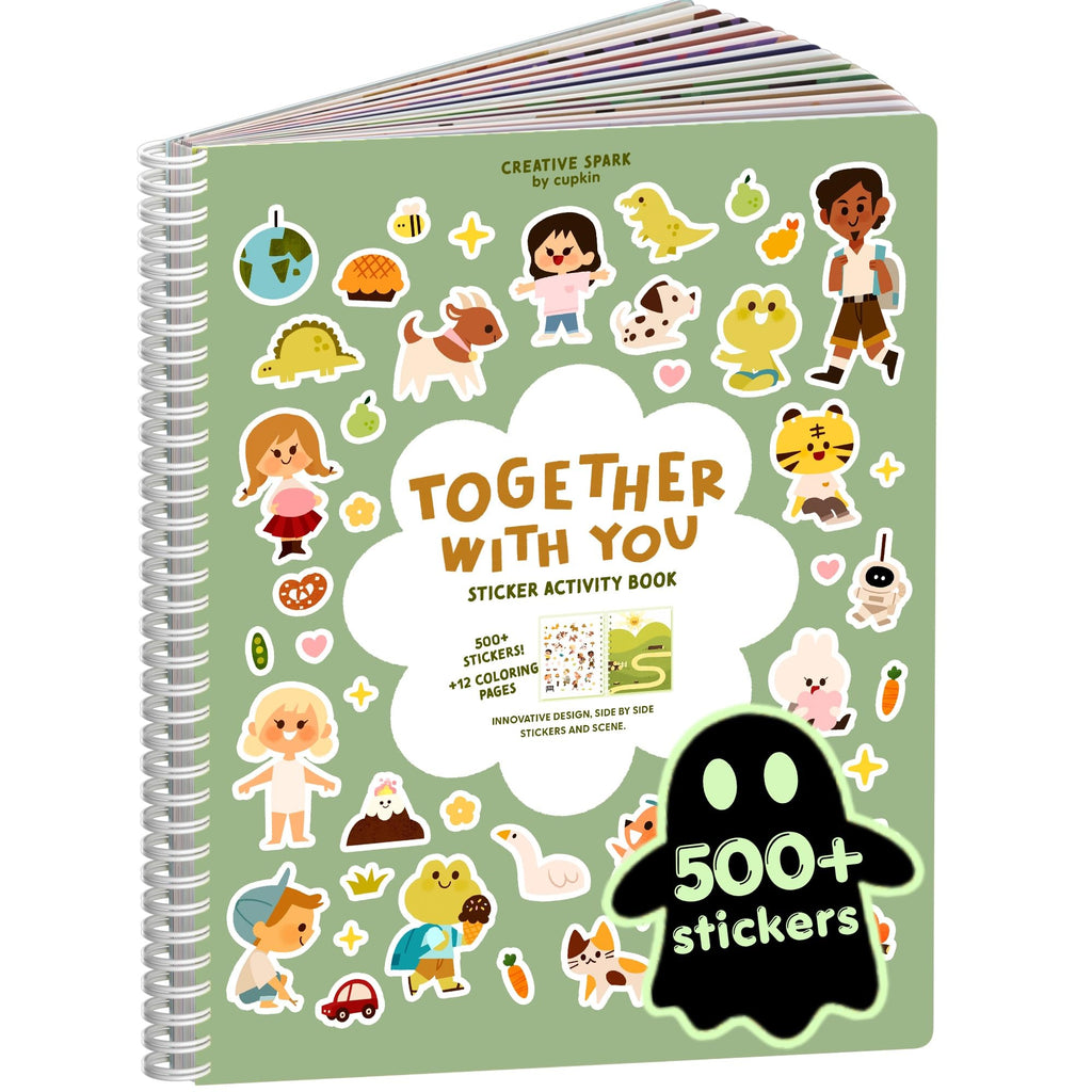 Cupkin Animal Habitats Sticker Book | 12 Coloring & Activity, 500+ Stickers
