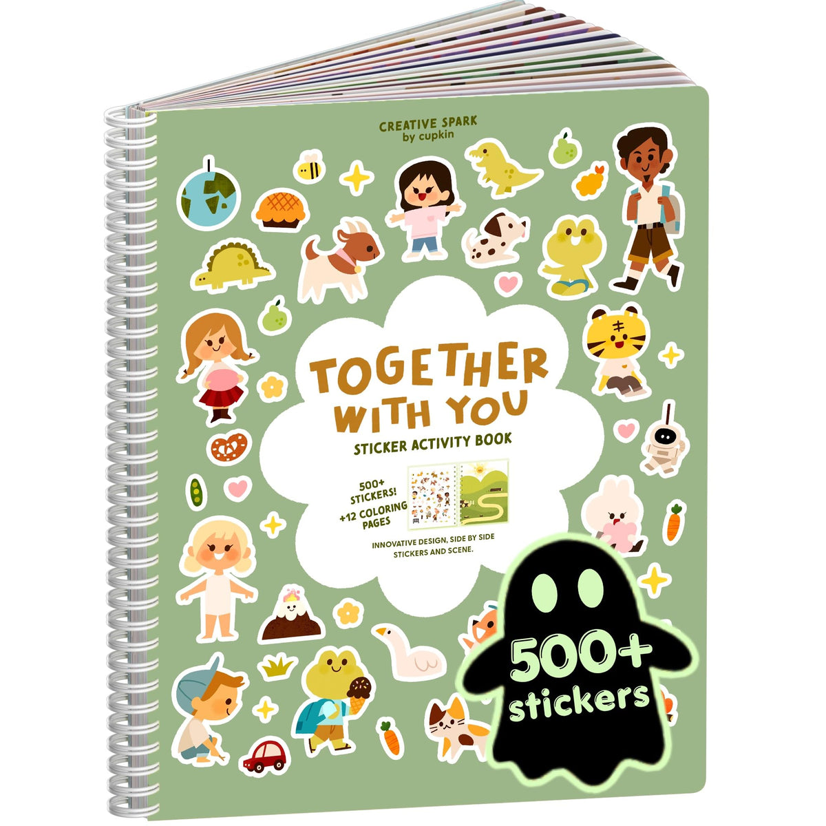 Cupkin Animal Habitats Sticker Book | 12 Coloring & Activity, 500+ Stickers