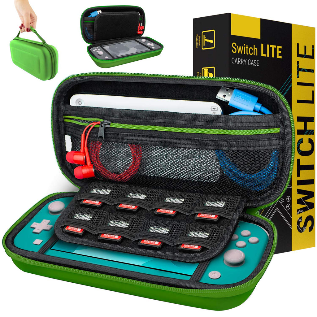 Orzly Tragetasche kompatibel mit Nintendo Switch Lite (2019) – Aufbewahrungstasche - Hartschalen Case/Hülle/Schutzhülle für die Verwendung mit der Nintendo Switch Lite Konsole & Accesoires - ROSA