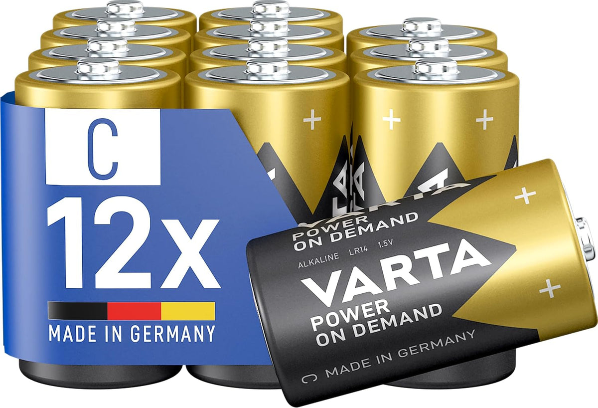 Varta Batterien AAA 100 Stück Power on Demand Alkaline 1,5 V Vorratspack