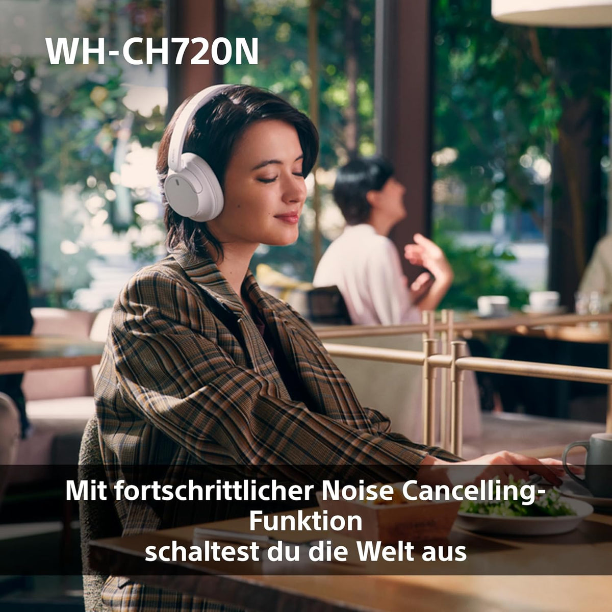 Sony WH-CH720N Kabelloser Bluetooth-Kopfhörer mit Noise Cancelling - bis zu 35 Stunden Akkulaufzeit und Schnellladefunktion - Schwarz