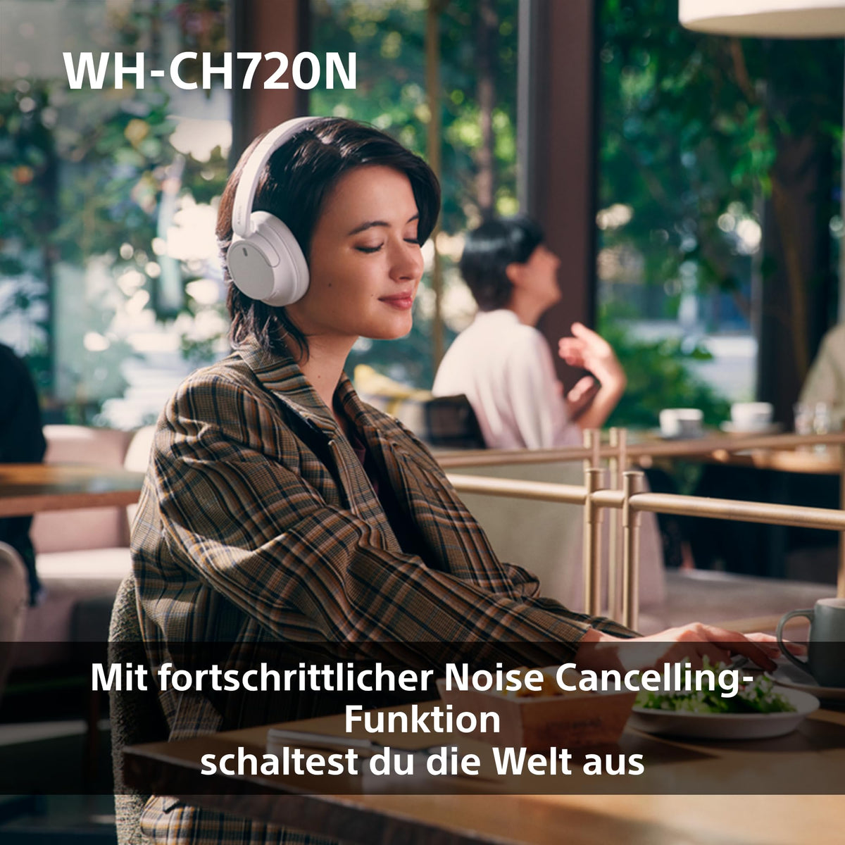 Sony WH-CH720N Kabelloser Bluetooth-Kopfhörer mit Noise Cancelling - bis zu 35 Stunden Akkulaufzeit und Schnellladefunktion - Schwarz