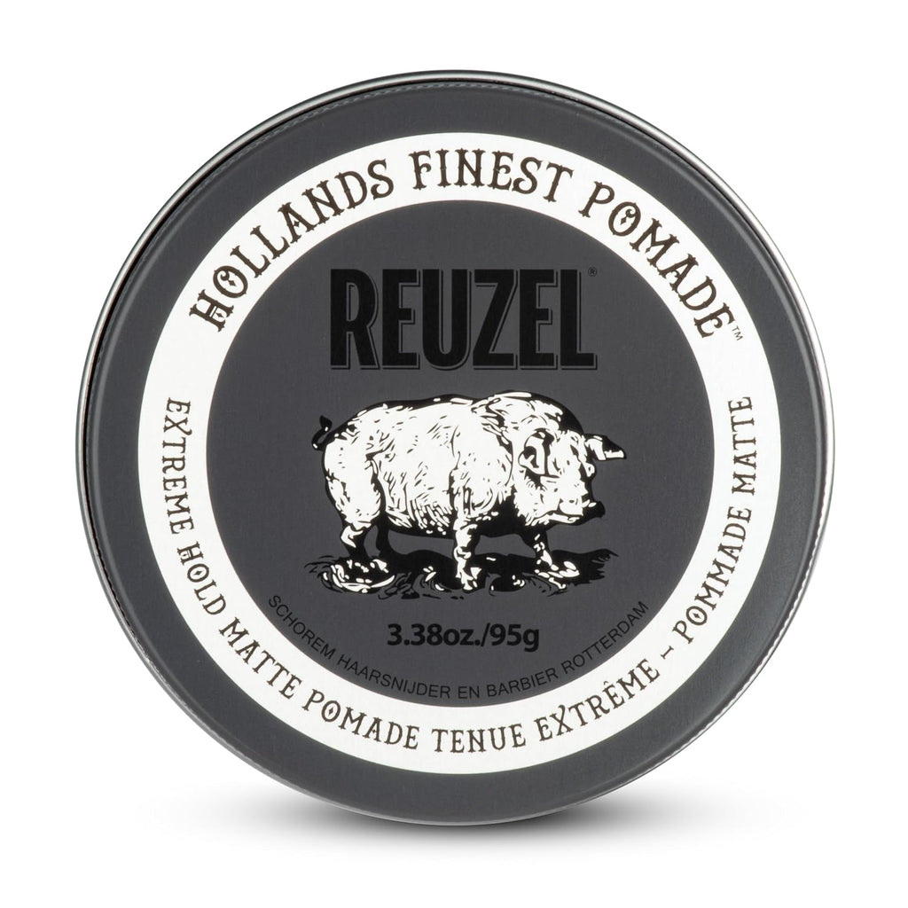 Reuzel Fiber Pomade, matter Glanz, fester Halt, texturiertes, volleres Aussehen, im Laufe des Tages leicht umformbar, 3,38 oz/95 g