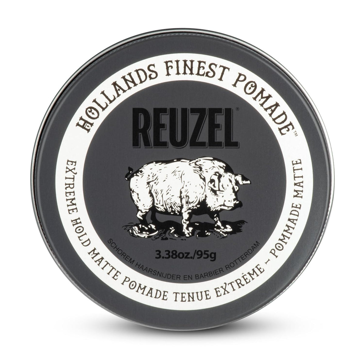 Reuzel Fiber Pomade, matter Glanz, fester Halt, texturiertes, volleres Aussehen, im Laufe des Tages leicht umformbar, 3,38 oz/95 g