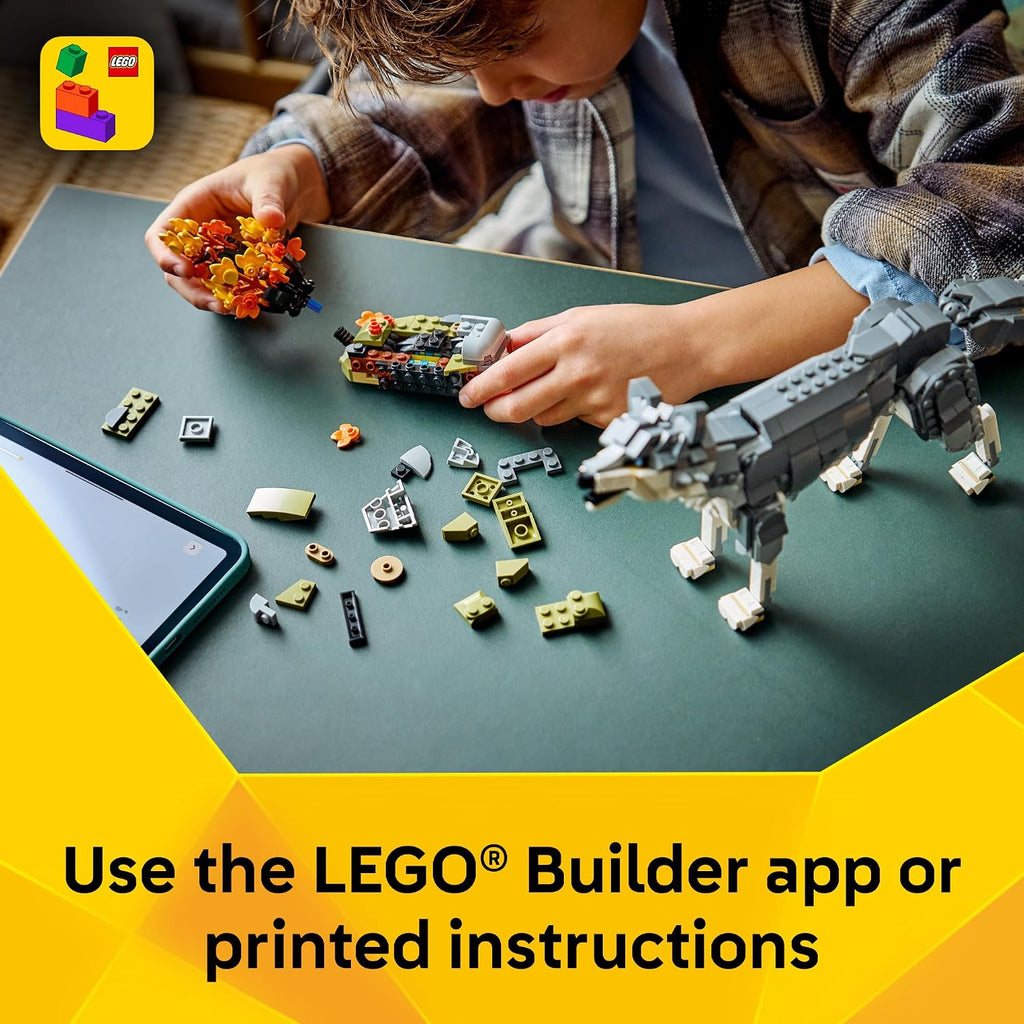 LEGO Creator 3 in 1 Forest Animals: Gray Wolf 31393