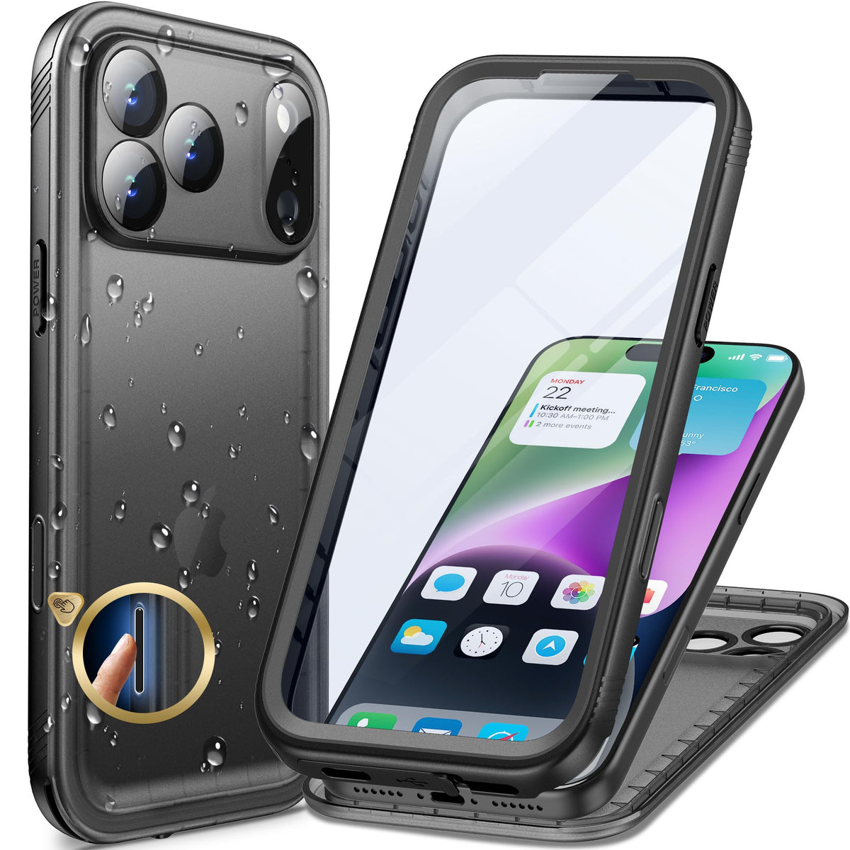 Cozycase TOP Militärschutz wasserdichte 360 Hülle Für iPhone 17 18 Pro Max
