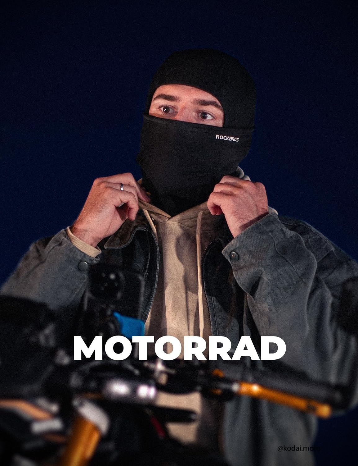 ROCKBROS Motorrad Sturmhaube, Balaclava Skimaske für Damen Herren