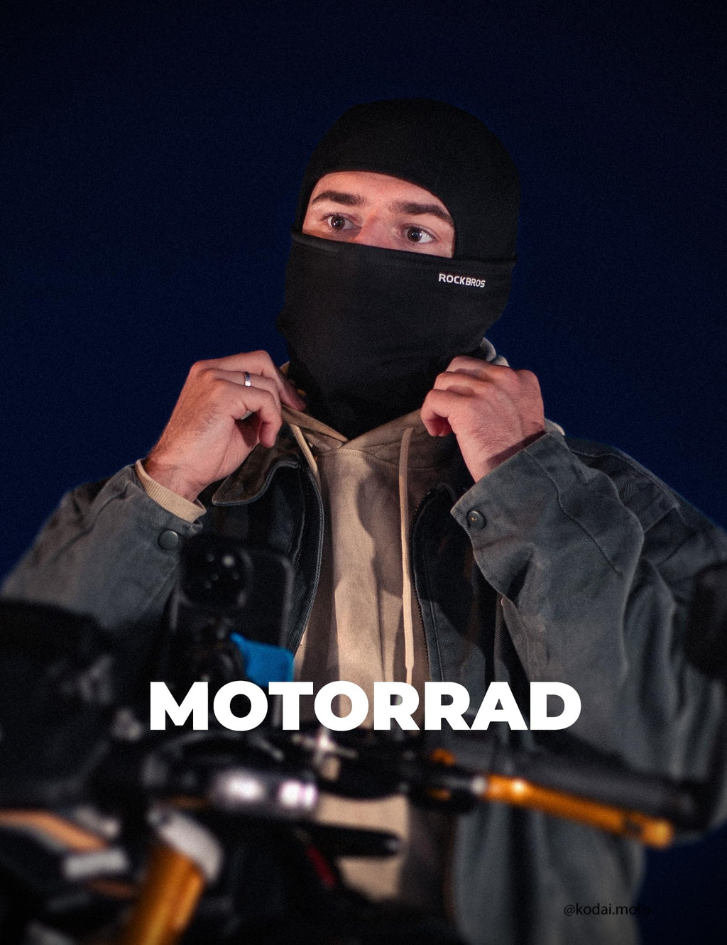 ROCKBROS Motorrad Sturmhaube, Balaclava Skimaske für Damen Herren