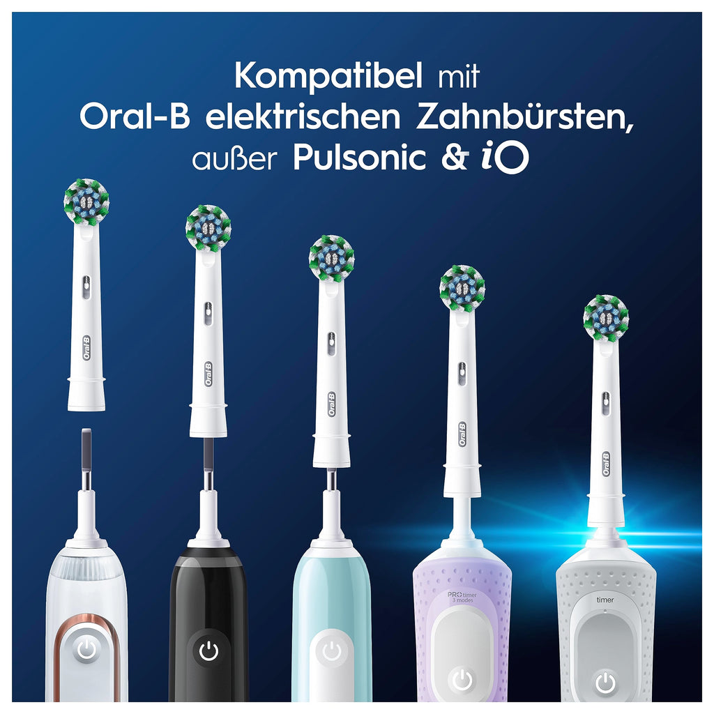 Oral-B Aufsteckbürsten PRO CrossAction, Weiß, 10 Stück