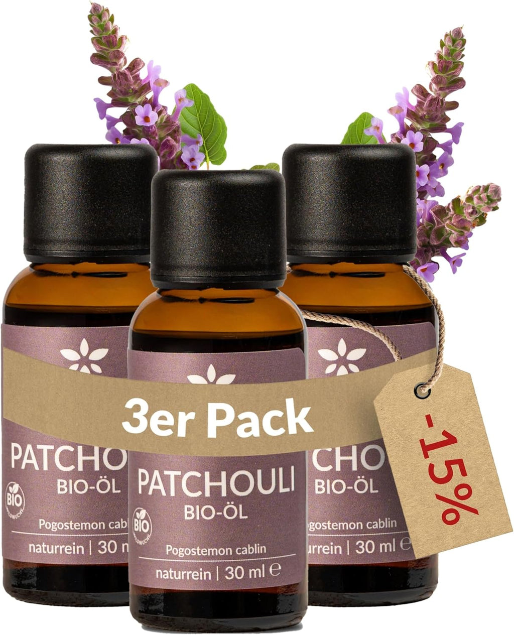 Heldengrün® BIO Lavendelöl [100% NATURREIN] Ätherisches Öl 30 ml