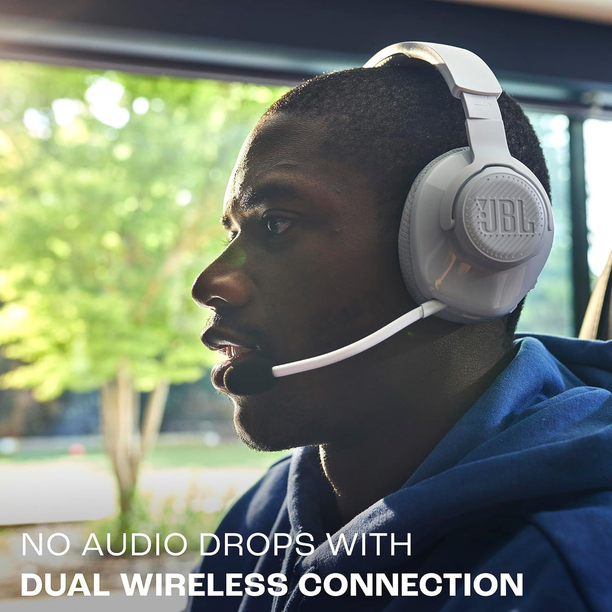JBL Quantum 360 Kabellose Over-Ear Gaming-Kopfhörer, Schwarz