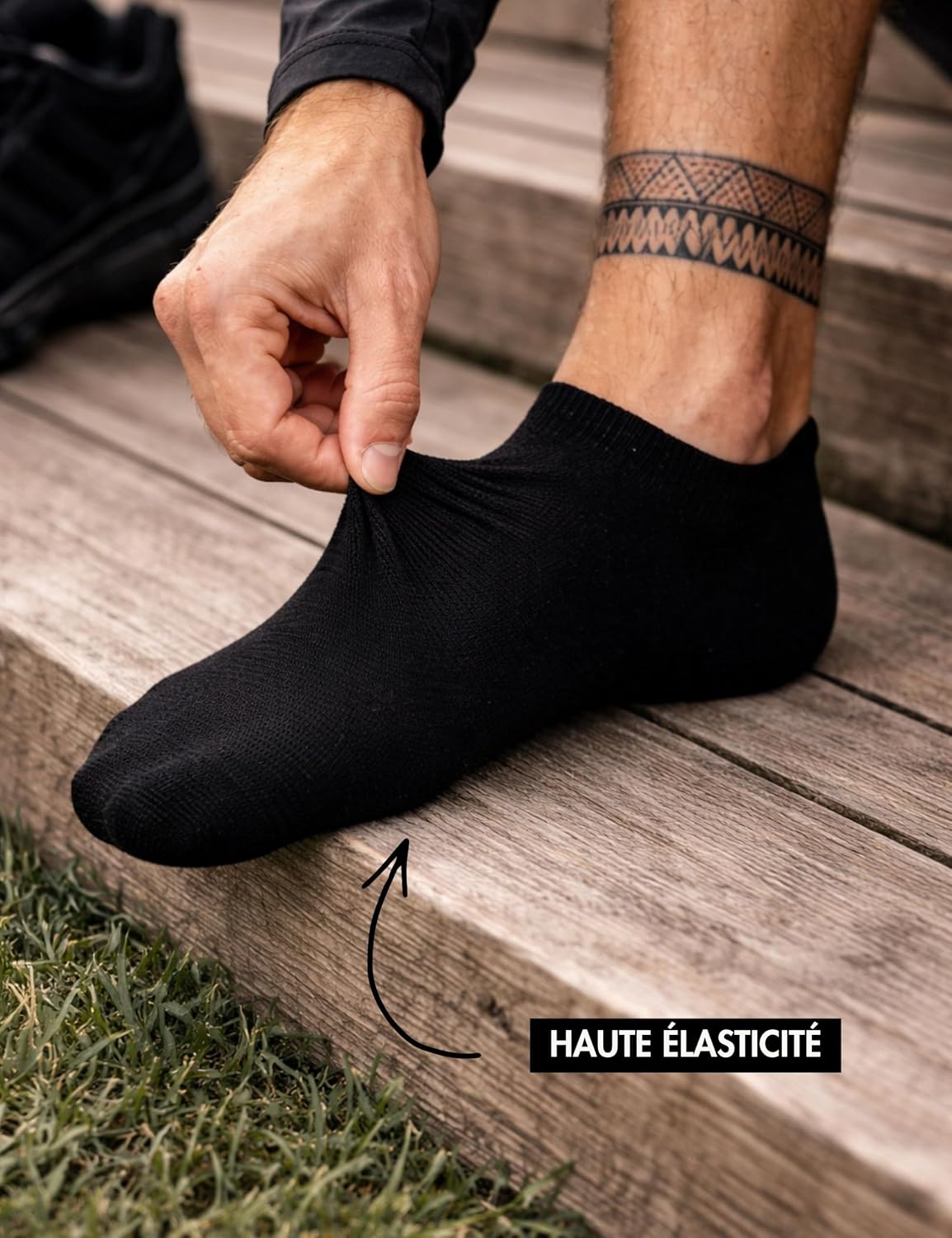 Basic Treasure Lot de 12 Paires Socquettes Sport Unisexes, Noir/Blanc/Gris