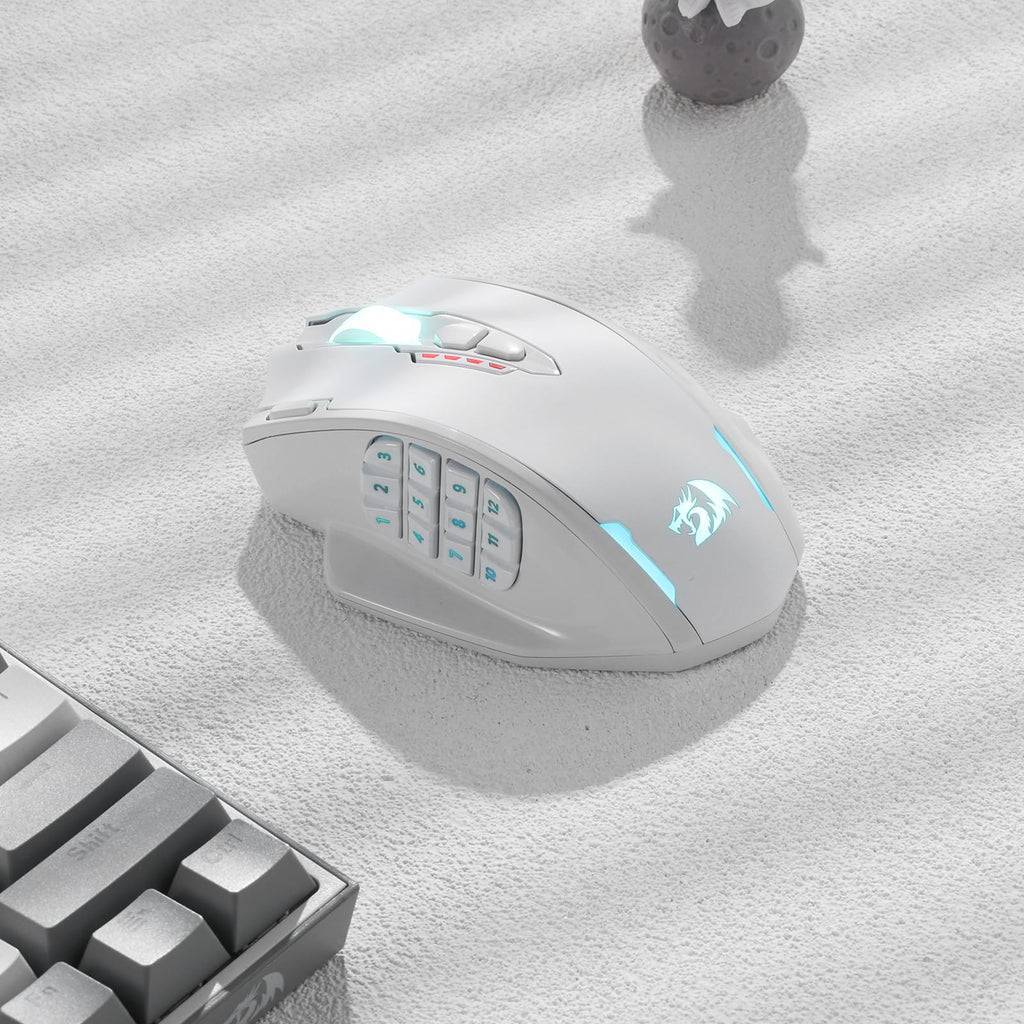 Redragon M908 Impact MMO Gaming Maus Kabelgebunden RGB 12400 DPI