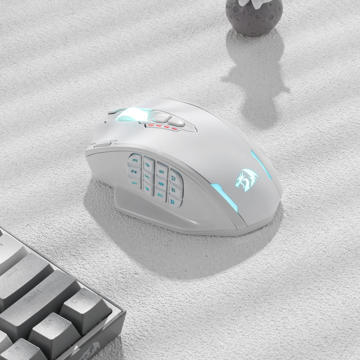 Redragon M908 Impact MMO Gaming Maus Kabelgebunden RGB 12400 DPI