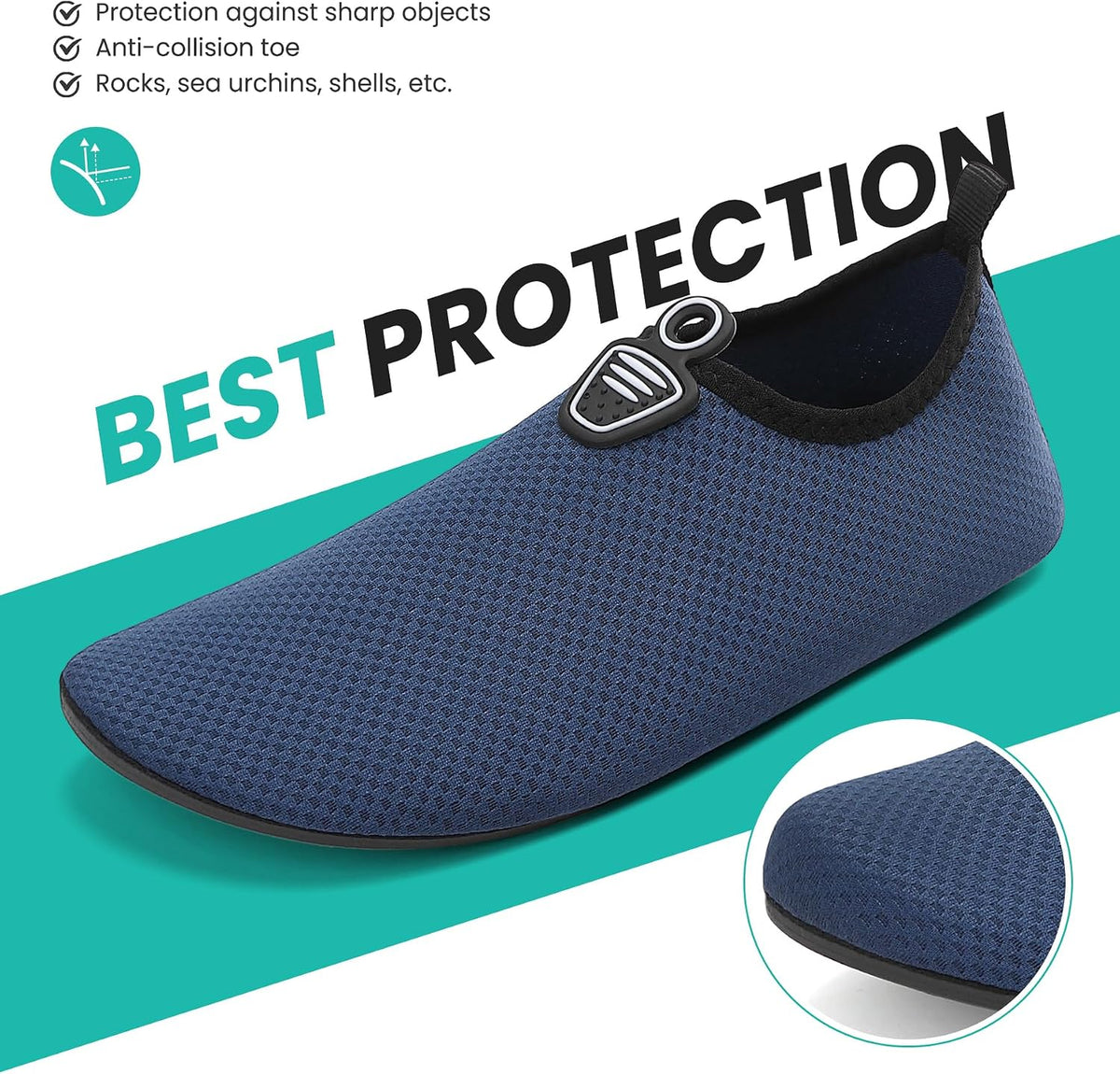 sportvibe Water Shoes Beach Swim Sea Shoes for Men Women