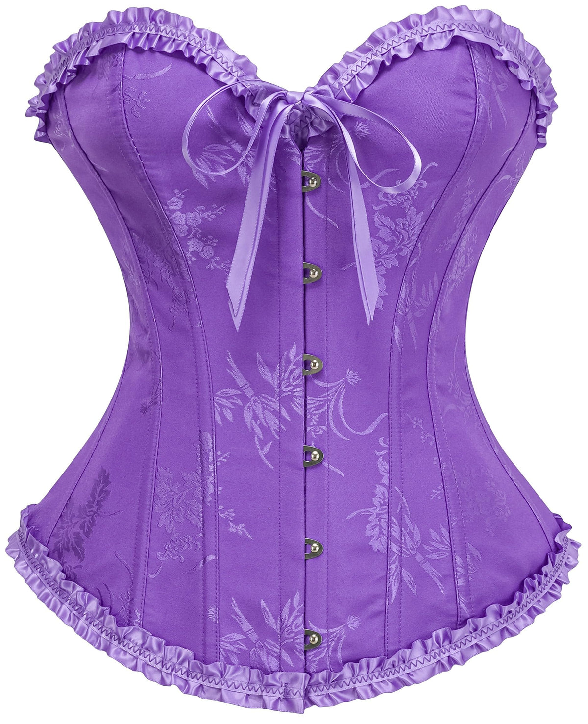 Bustier Corset Top for Women | Overbust Lace Up Waist Cincher Shapewear Lingerie