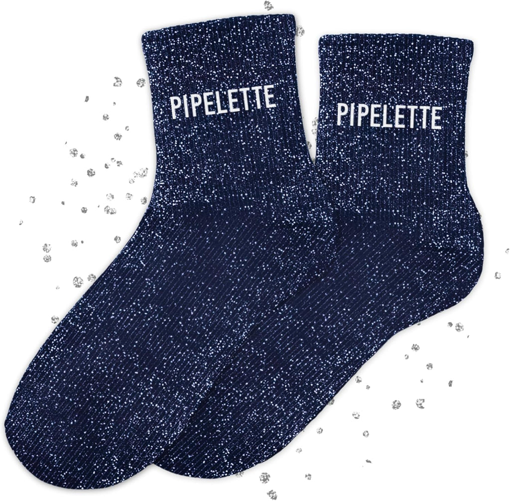 MASSA Chaussettes Paillettes - Taille Unique - Parfaite, Unique, Wesh, Tana, Princesse, Pipelette, Raleuse, Gourmande, Aigrie, Mamounette - Chaussettes à Paillettes