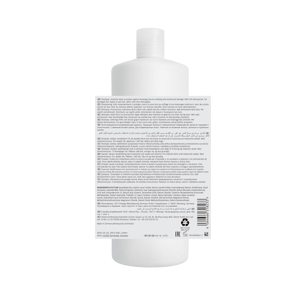 Wella Professionals – Wella Fusion Intense Repair Shampoo – Tiefenreinigungsshampoo – Haarpflege für kaputtes Haar – Haarshampoo für bessere Kämmbarkeit – 1 L