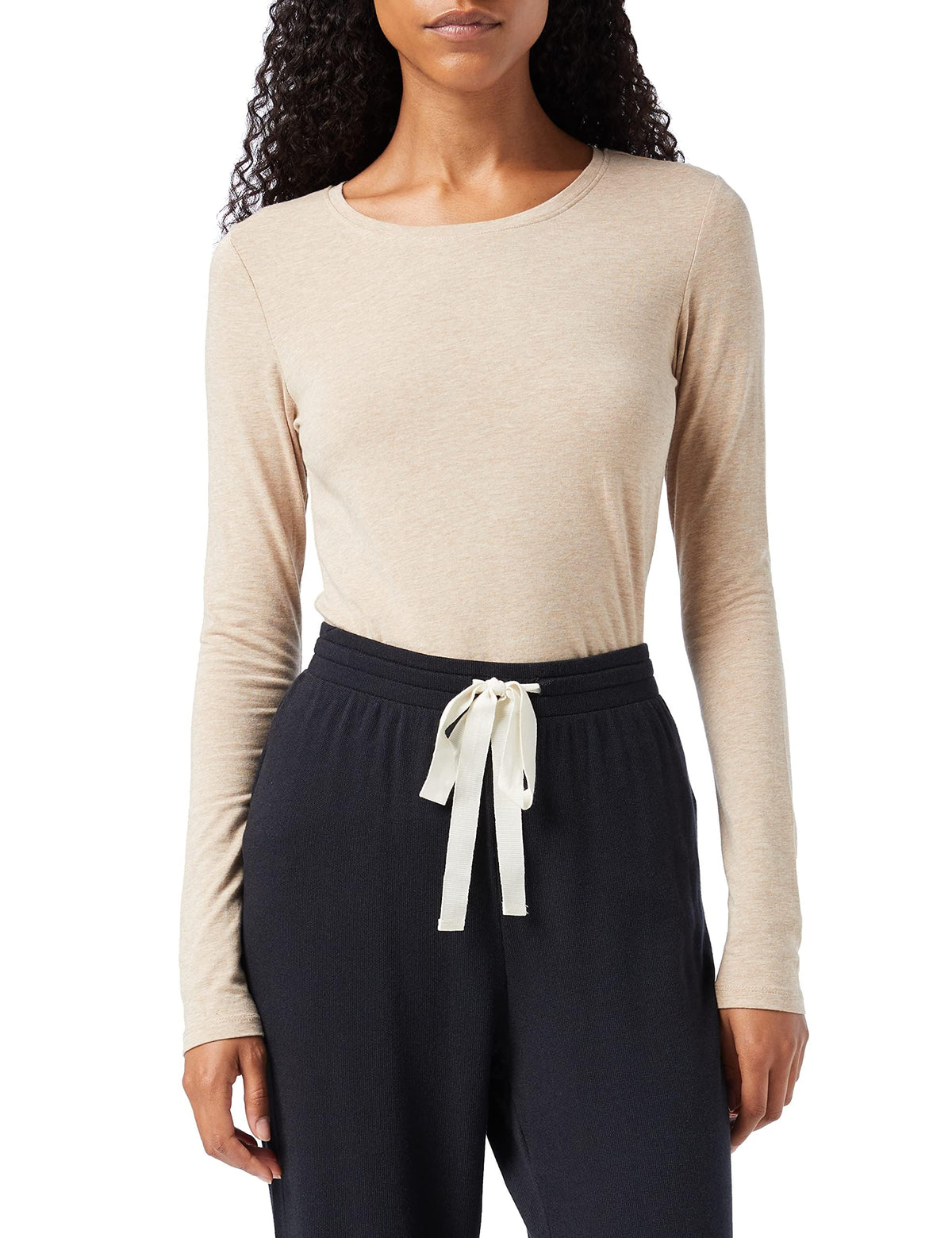 Amazon Essentials Damen Regular-Fit Langarm-T-Shirt Rundhalsausschnitt (In Übergröße Erhältlich)
