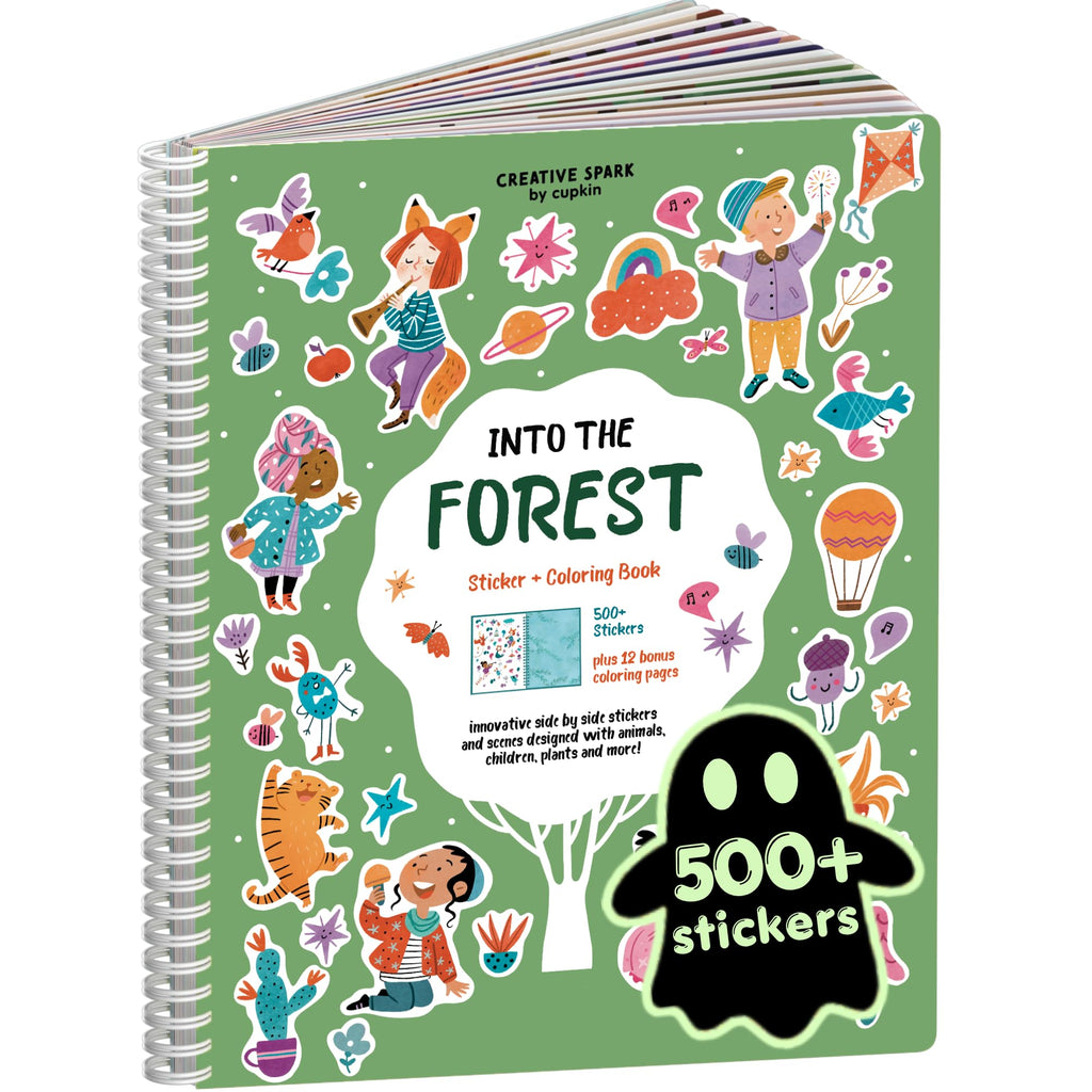 Cupkin Animal Habitats Sticker Book | 12 Coloring & Activity, 500+ Stickers