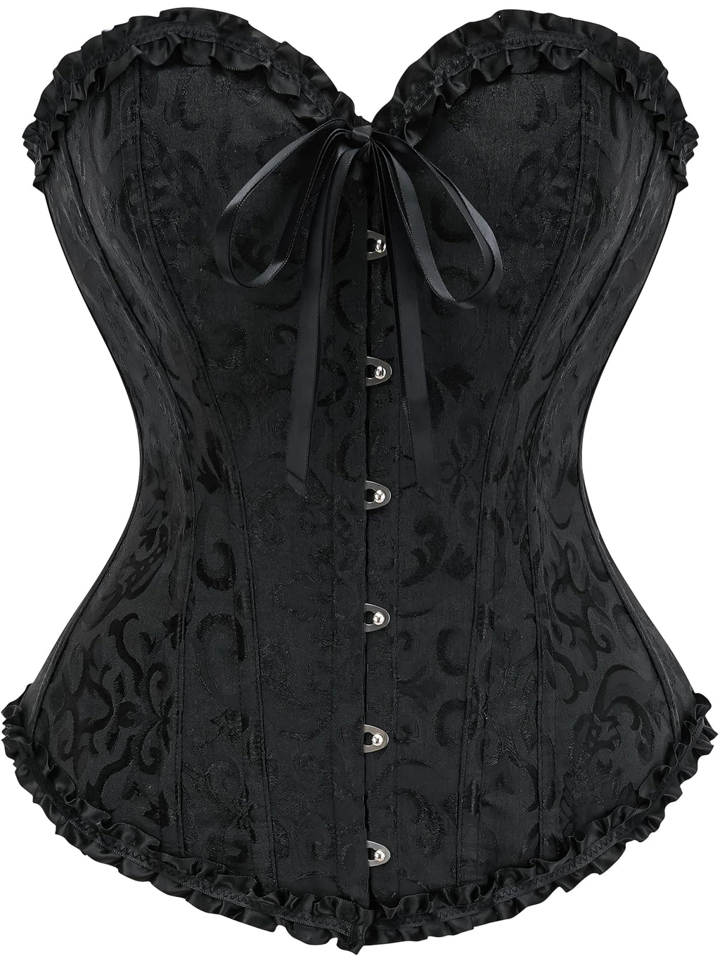 Bustier Corset Top for Women | Overbust Lace Up Waist Cincher Shapewear Lingerie