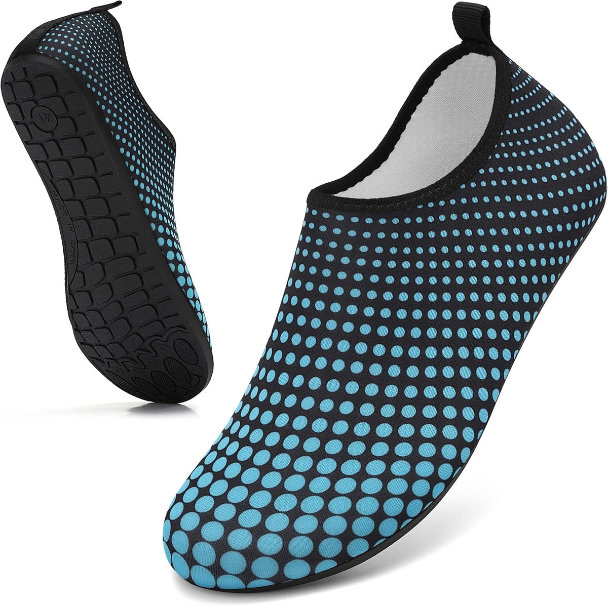 Water Shoes for Women Men Quick-Dry Beach Swim Socks with Non-Slip Sole