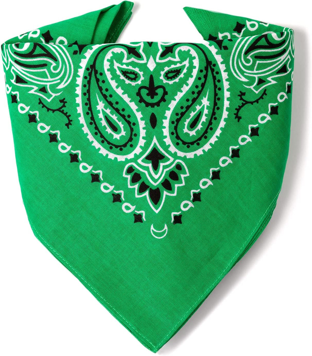 Bandana 100% Coton Qualité Premium - Epaisseur Supérieure - 20 Couleurs Exclusives - Motif Paisley