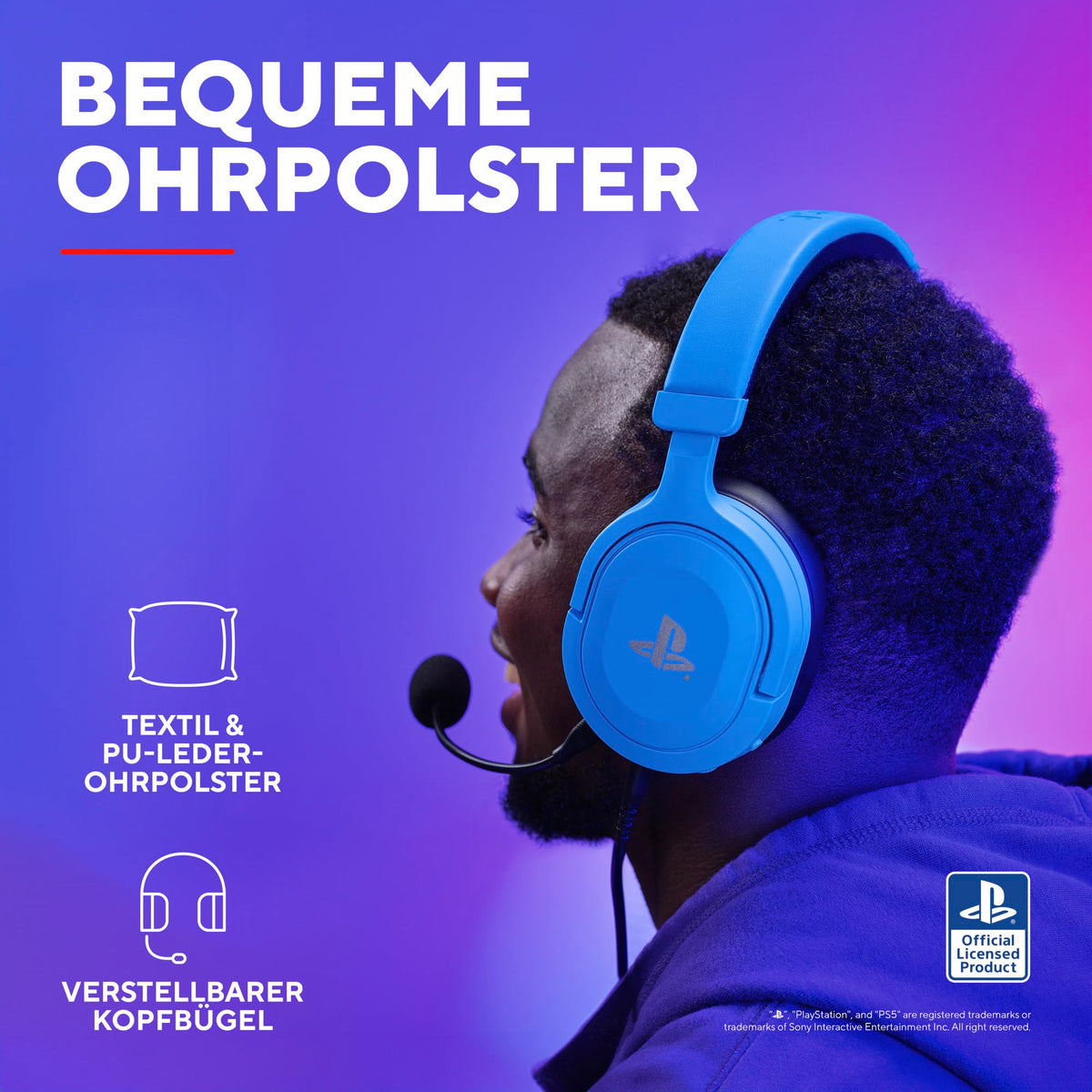 GXTrust Forta PS5 Gaming Headset Lizenziert für PlayStation 5, Weiß