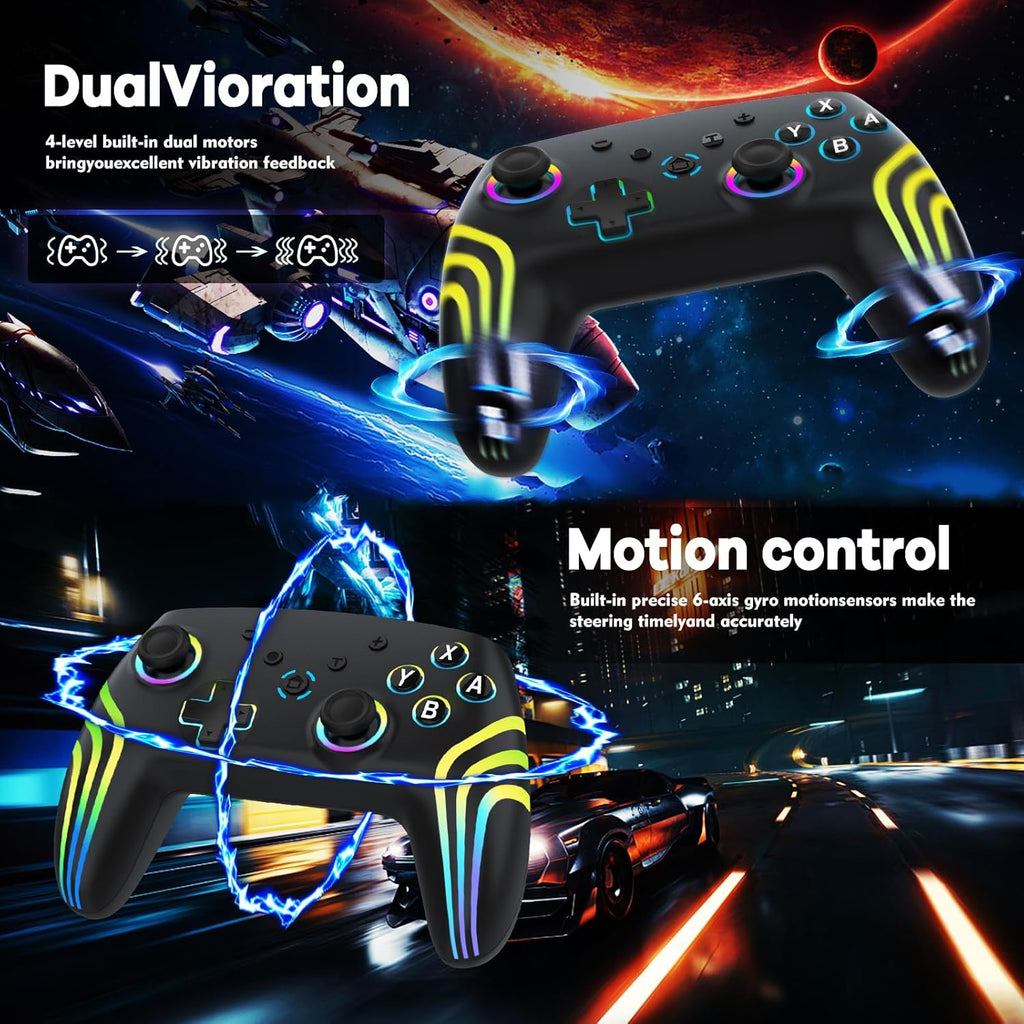 Wireless Pro Controller für Switch, Switch 2, Lite, OLED, PC