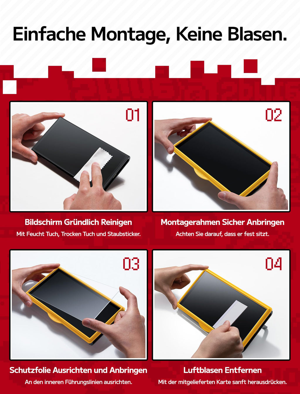 JSAUX 2er-Pack Ultra HD Displayschutz für Nintendo Switch 2