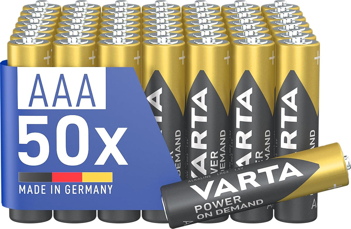 Varta Batterien AAA 100 Stück Power on Demand Alkaline 1,5 V Vorratspack