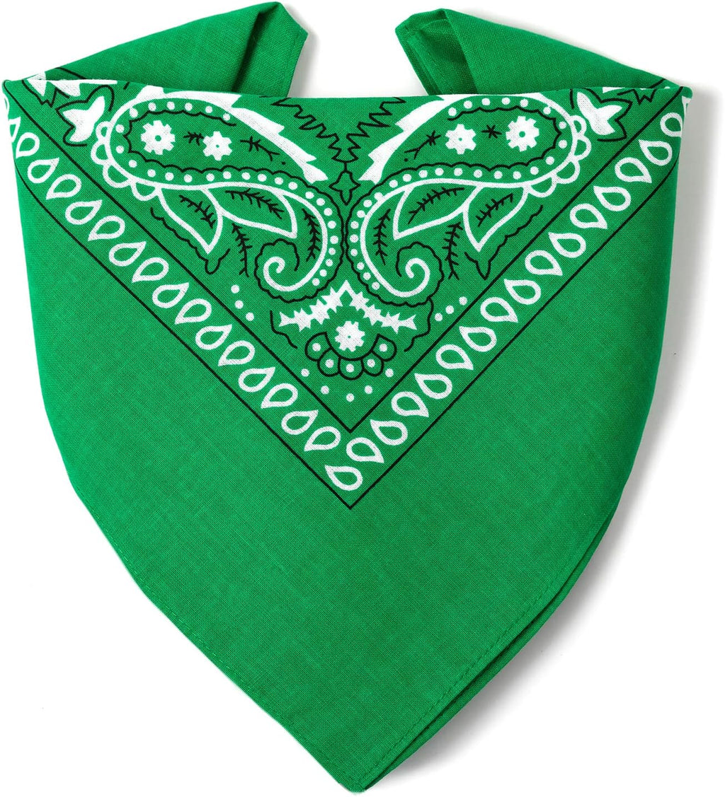 Bandana 100% Coton Qualité Premium - Epaisseur Supérieure - 20 Couleurs Exclusives - Motif Paisley